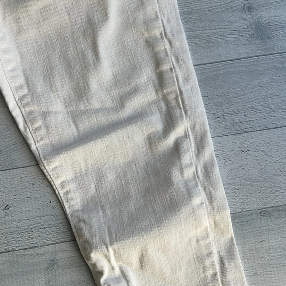 LOFT White Button Up High Waist Skinny Leg Denim 24/00 - Picture 3 of 8
